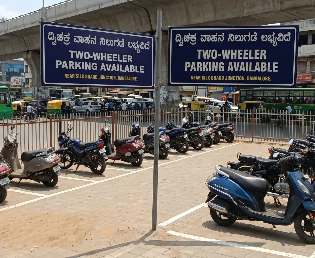 Two-Wheeler Parking Space Available Near Silk Board, Bangalore