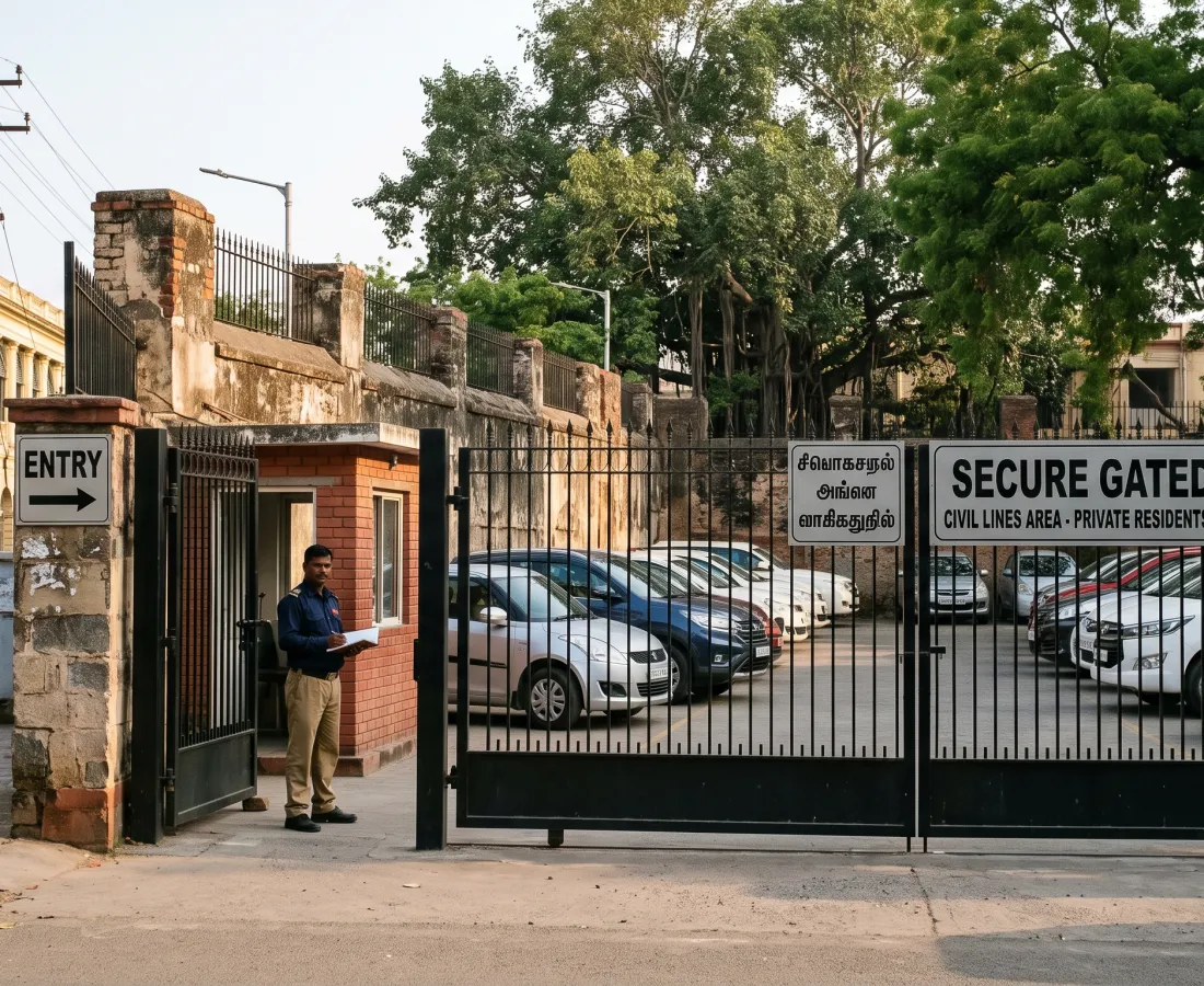 Gated Parking near Civil Lines