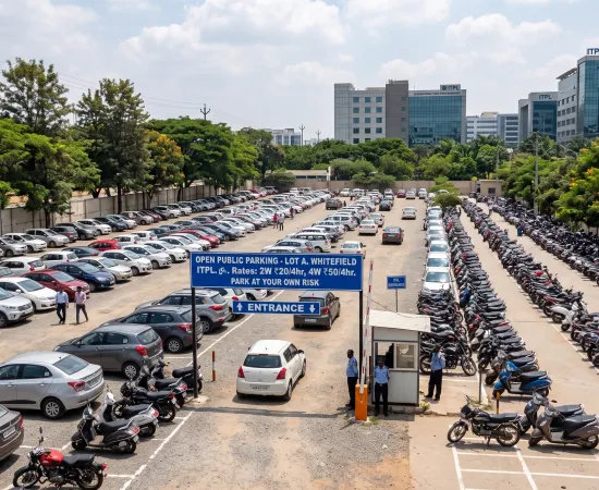 Open Parking near Whitefield ITPL